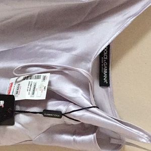 Dolce & Gabbana silk camisole silver